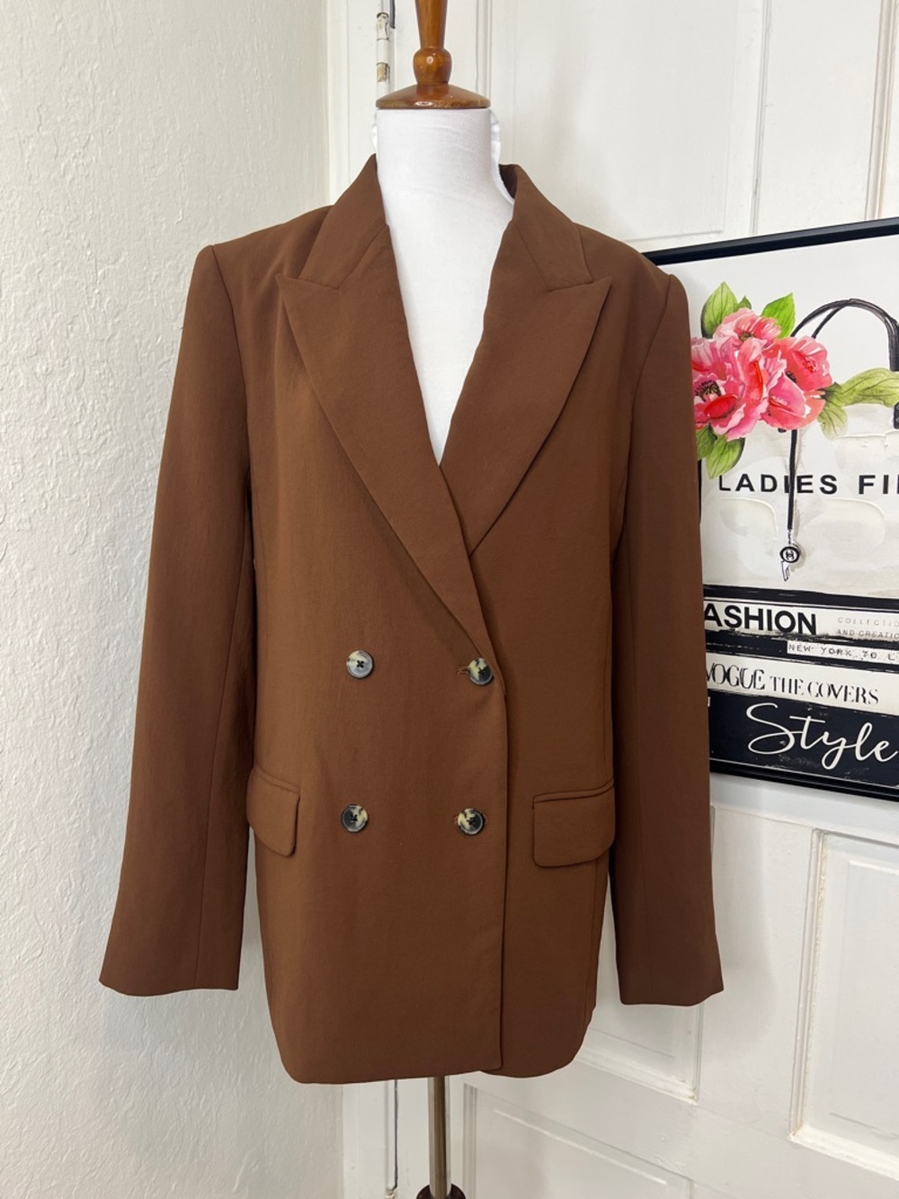 Aritzia Wilfred Brown 4 Button Blazer Size 4